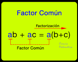 Factorización por factor común 