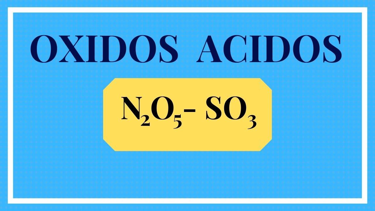 Óxidos ácidos
