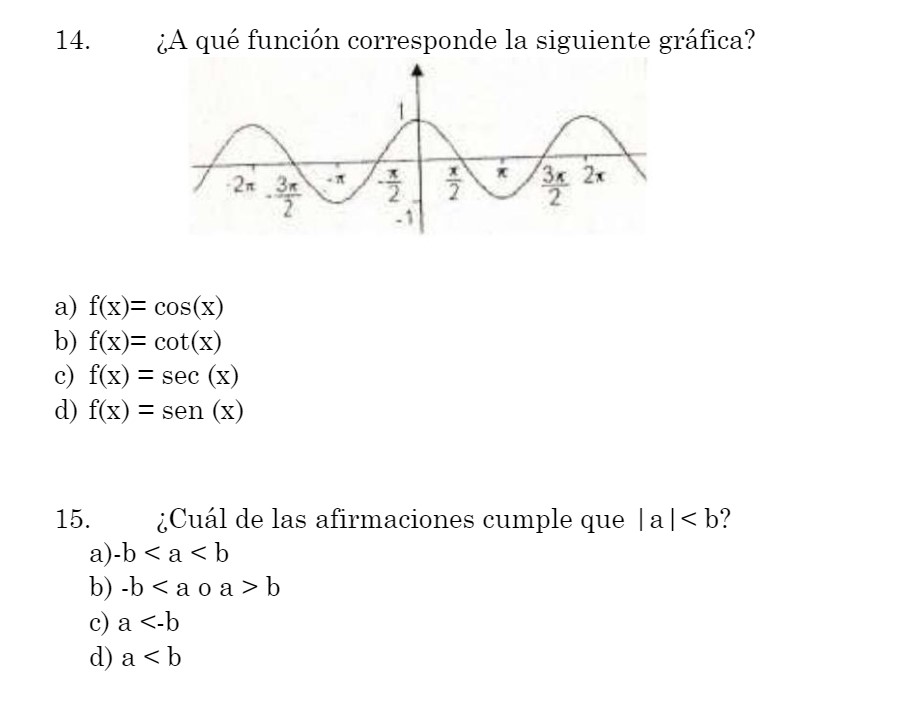 preguntas de matematicas